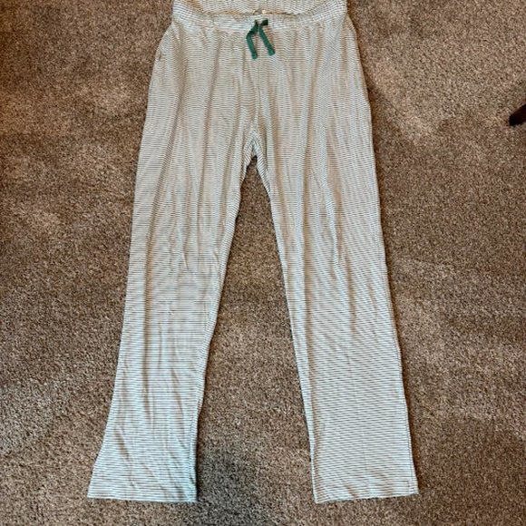 Men's Pima Pajama Pants in Green - Picture 2 of 4